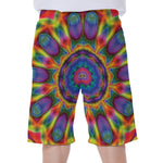 Boho Kaleidoscope Print Men's Beach Shorts