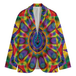 Boho Kaleidoscope Print Men's Blazer