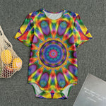 Boho Kaleidoscope Print Men's Bodysuit