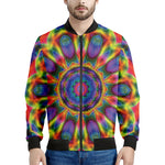 Boho Kaleidoscope Print Men's Bomber Jacket