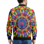 Boho Kaleidoscope Print Men's Bomber Jacket