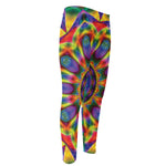 Boho Kaleidoscope Print Men's Compression Pants