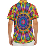 Boho Kaleidoscope Print Men's Deep V-Neck Shirt