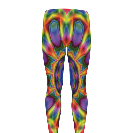 Boho Kaleidoscope Print Men's leggings