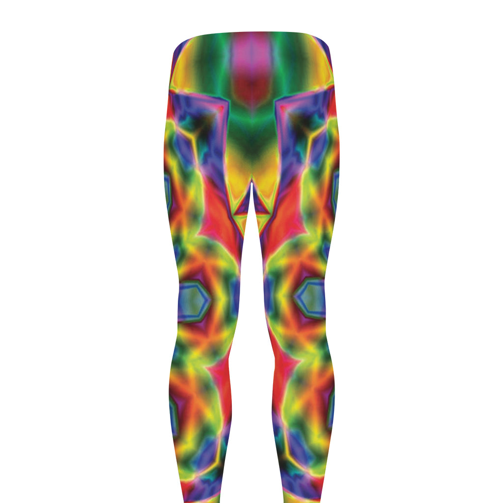 Boho Kaleidoscope Print Men's leggings