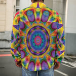 Boho Kaleidoscope Print Men's Shirt Jacket