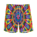 Boho Kaleidoscope Print Men's Athletic Shorts