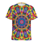 Boho Kaleidoscope Print Men's Sports T-Shirt