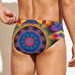 Boho Kaleidoscope Print Men's Swim Briefs