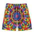 Boho Kaleidoscope Print Men's Swim Trunks
