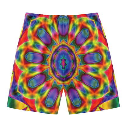 Boho Kaleidoscope Print Men's Swim Trunks