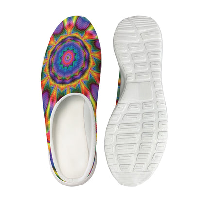 Boho Kaleidoscope Print Mesh Casual Shoes
