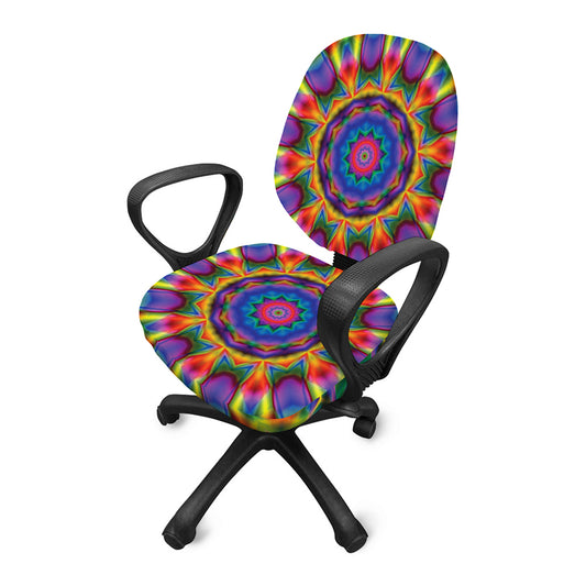 Boho Kaleidoscope Print Office Chair Cover