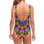 Boho Kaleidoscope Print One Piece Swimsuit