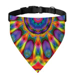 Boho Kaleidoscope Print Over The Collar Dog Bandana