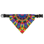 Boho Kaleidoscope Print Over The Collar Dog Bandana