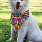 Boho Kaleidoscope Print Over The Collar Dog Bandana