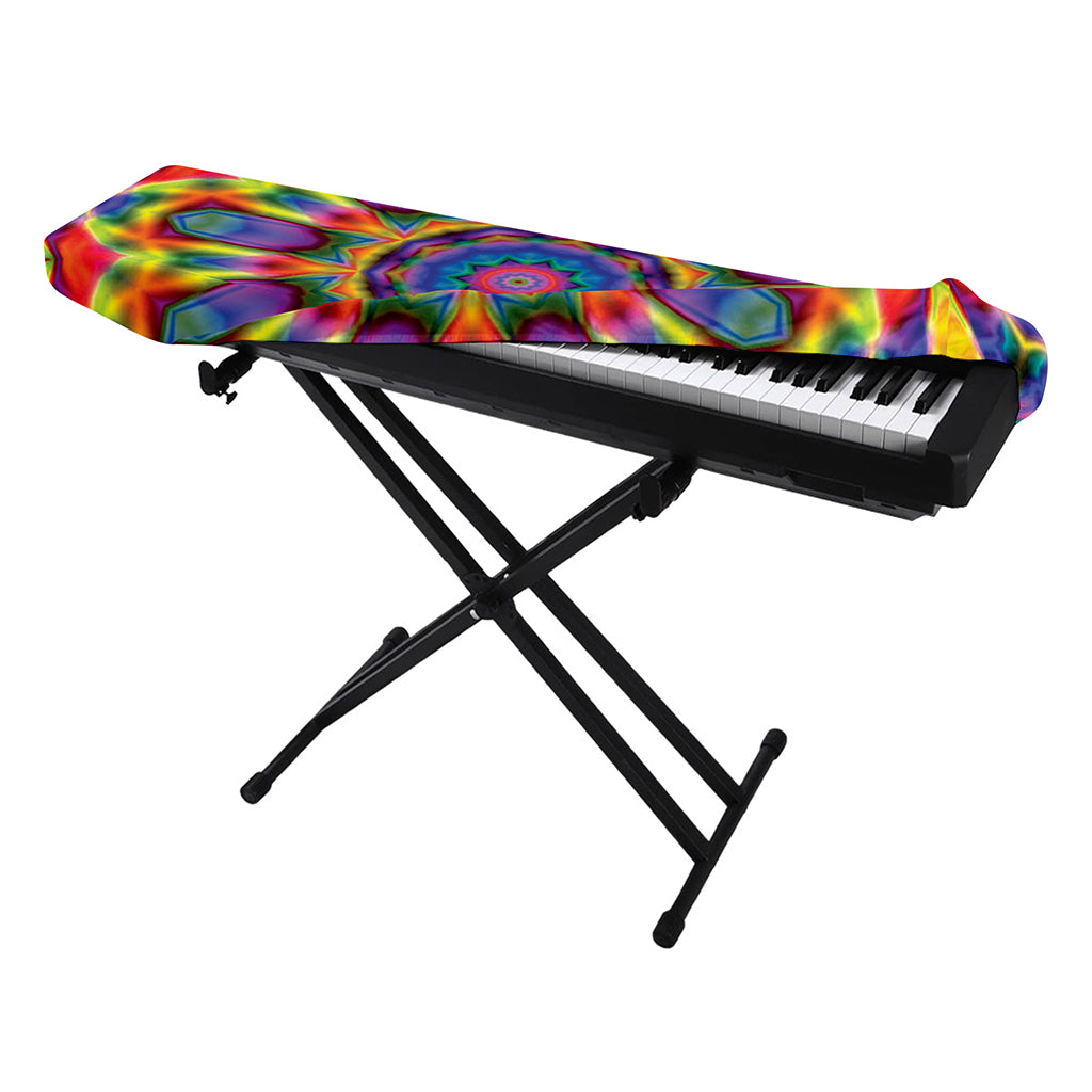 Boho Kaleidoscope Print Piano Keyboard Cover