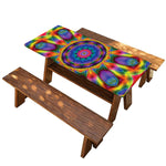 Boho Kaleidoscope Print Picnic Table Cover