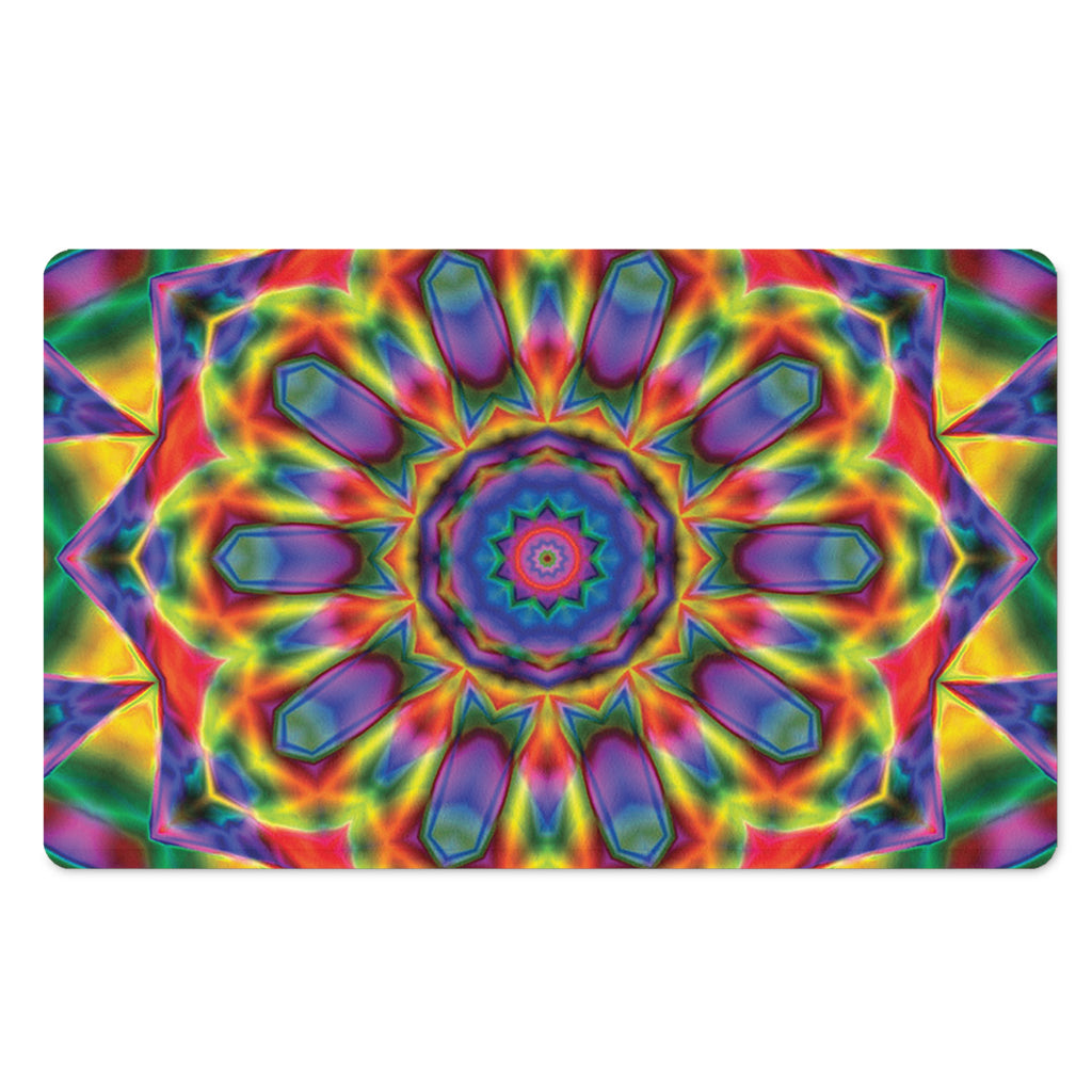 Boho Kaleidoscope Print Polyester Doormat