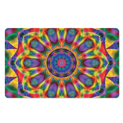 Boho Kaleidoscope Print Polyester Doormat