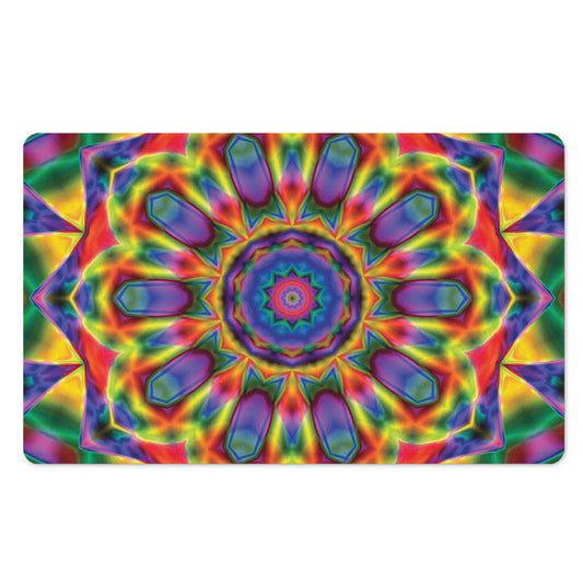 Boho Kaleidoscope Print Polyester Doormat