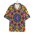 Boho Kaleidoscope Print Rayon Hawaiian Shirt