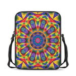 Boho Kaleidoscope Print Rectangular Crossbody Bag