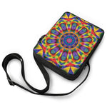 Boho Kaleidoscope Print Rectangular Crossbody Bag