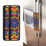 Boho Kaleidoscope Print Refrigerator Handle Covers