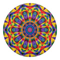 Boho Kaleidoscope Print Round Blanket