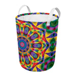 Boho Kaleidoscope Print Round Laundry Basket