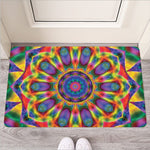 Boho Kaleidoscope Print Rubber Doormat