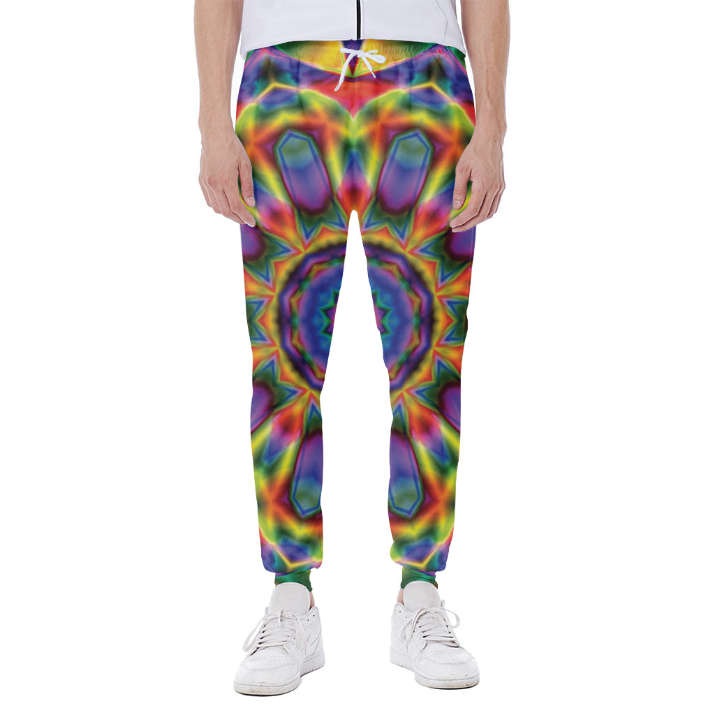 Boho Kaleidoscope Print Scuba Joggers