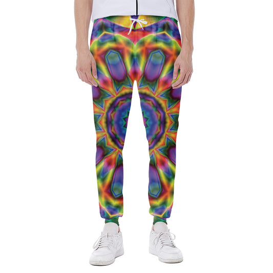 Boho Kaleidoscope Print Scuba Joggers