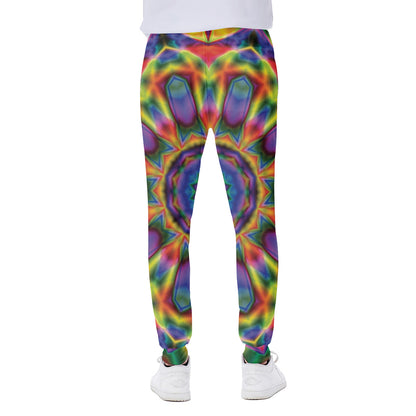 Boho Kaleidoscope Print Scuba Joggers