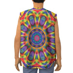 Boho Kaleidoscope Print Sleeveless Baseball Jersey