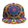 Boho Kaleidoscope Print Snapback Cap