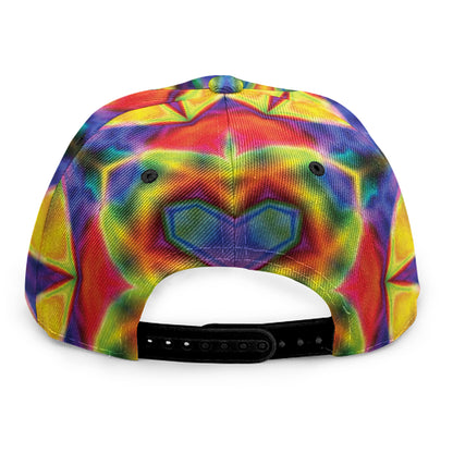 Boho Kaleidoscope Print Snapback Cap