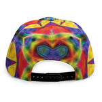 Boho Kaleidoscope Print Snapback Cap