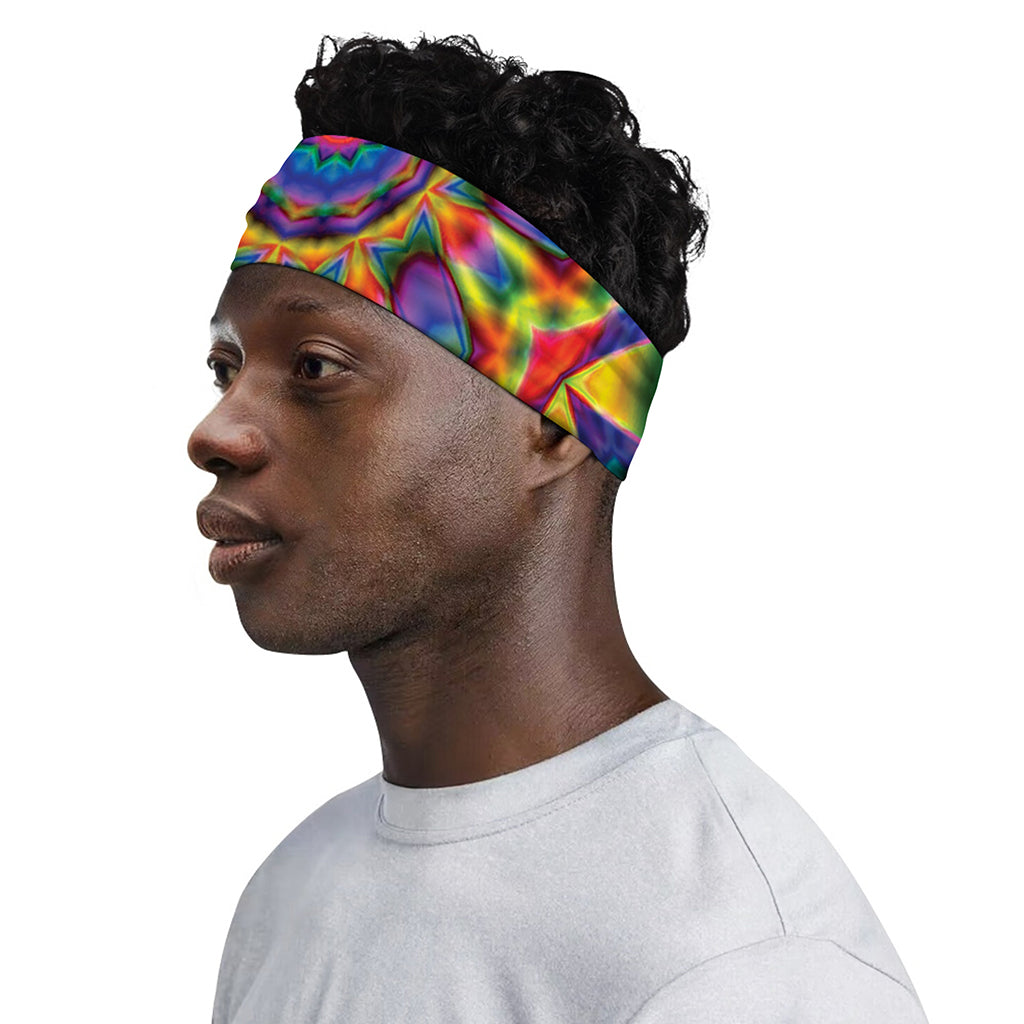 Boho Kaleidoscope Print Sports Headband