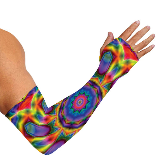 Boho Kaleidoscope Print Sun Protection Arm Sleeves