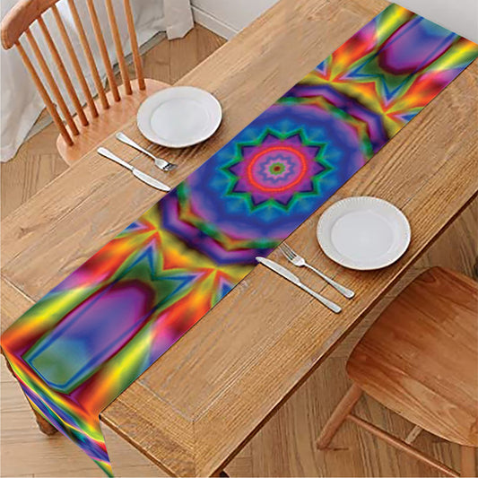 Boho Kaleidoscope Print Table Runner