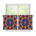 Boho Kaleidoscope Print Tier Curtains