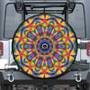 Boho Kaleidoscope Print Tire Cover With Camera Hole