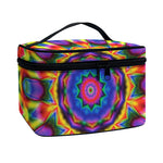 Boho Kaleidoscope Print Travel Makeup Bag