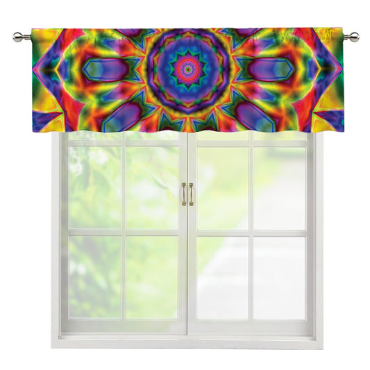 Boho Kaleidoscope Print Window Valance