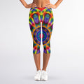 Boho Kaleidoscope Print Women's Capri Leggings