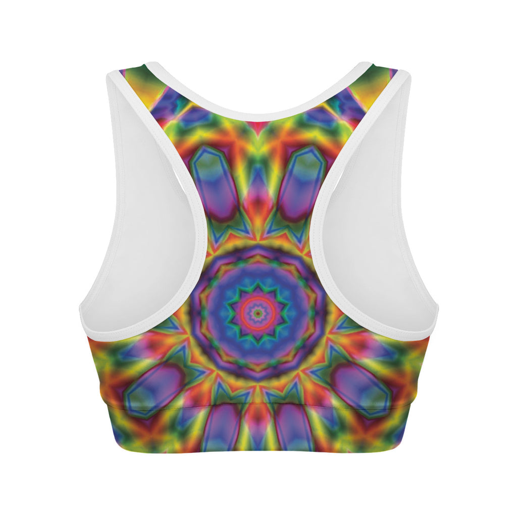 Boho Kaleidoscope Print Women's Sports Bra