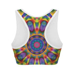 Boho Kaleidoscope Print Women's Sports Bra
